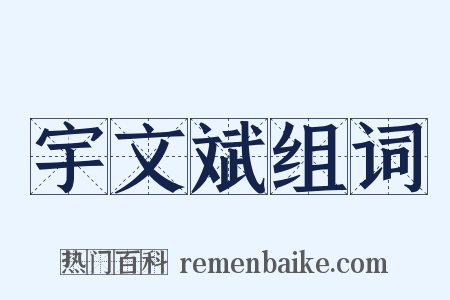 宇文斌组词是什么意思的图片
